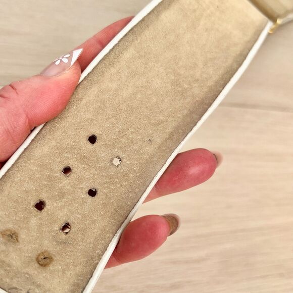 Vintage 80s Wide Leather Cinch Belt Gold Hardware from Accessories by Pearl Sz S main image 11